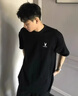 花花公子【兩件裝】短袖t恤男純棉寬松夏季士半袖潮流衣服上衣男裝 卡其+深灰兩件裝 XL 【140-150斤】 曬單實拍圖