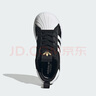 阿迪達斯（adidas）童鞋春秋款男女小童經(jīng)典三葉草彈力鞋帶貝殼頭運動(dòng)鞋IH3503 曬單實(shí)拍圖