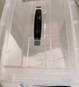 禧天龍塑料衣物收納箱玩具整理箱55L 透明 3個(gè)裝 帶輪 曬單實(shí)拍圖