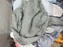三槍100%純棉男士薄款保暖內衣男精梳棉秋衣秋褲套裝全棉打底衫秋冬季 淺麻灰（中厚純棉） L /170推薦100-140斤 曬單實(shí)拍圖