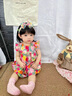 迪士尼（Disney）嬰兒衣服夏季甜美公主連衣裙女寶寶可愛(ài)夏裝裙子洋氣田園風(fēng)吊帶裙 花連衣裙 73 曬單實(shí)拍圖