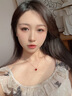 愛(ài)的約定紅瑪瑙愛(ài)心銀項(xiàng)鏈女生吊墜輕奢高級(jí)感七夕情人節(jié)生日禮物送女友 曬單實(shí)拍圖
