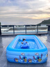 Bestway兒童游泳池寶寶小孩室內(nèi)外家用電動充氣史迪仔周邊玩具洗澡戲水池 曬單實拍圖
