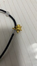 中國黃金（CHINA GOLD）小貓咪黃金項(xiàng)鏈女款足金動物吊墜鎖骨鏈情人節(jié)生日禮物送女友愛人 【京速達(dá)】貓咪項(xiàng)鏈【黑繩】約0.3g 曬單實(shí)拍圖