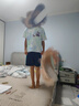 貴人鳥(niǎo)童裝男童夏套裝2025新款男大童休閑短袖t恤兒童夏季運(yùn)動(dòng)服 藍(lán)綠/G跳躍投籃-黑/G貴人鳥(niǎo)白K 140 曬單實(shí)拍圖