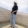 自由系7A級(jí)抗菌純棉重磅T恤2025新款黑色潮流寬松休閑白色短袖女夏季t恤 曬單實(shí)拍圖