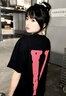 VLONE【StapleHoodle】春夏男女同款經(jīng)典大LOGO美潮純棉男士短袖T恤 黑粉-經(jīng)典大V款 L 曬單實(shí)拍圖