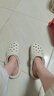 crocs卡駱馳厚底云朵洞洞鞋時尚百搭戶外沙灘鞋女鞋206750休閑沙灘涼鞋 骨白色2Y2 38 -39 250mm 曬單實拍圖
