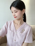 SHILUOZHEN七夕情人節(jié)禮物送女友愛人老婆胸針高檔女精致小眾防走光收腰別針 清蘭胸針【精美禮盒】 曬單實(shí)拍圖