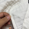 童泰嬰兒配飾用品純棉小方巾新生寶寶棉紗口水巾5條裝 白色 30*30cm 曬單實拍圖
