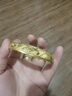 蕊意（Rui yi）新款黃金色龍鳳手鐲女推拉手環(huán)金包銀光面鐲子結(jié)婚婚嫁首飾送禮物 金4.5克-重約35克-龍鳳推拉手鐲 曬單實(shí)拍圖