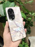 恬淡居適用OPPOFindX6手機殼夢幻水晶貝殼x5pro輕奢電鍍玻璃全包防摔保護套氣質(zhì)時尚新款女士外殼 電鍍銀M-水紋閃粉魚尾藍 FINDX5 曬單實拍圖