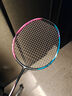 李寧（LI-NING）羽毛球拍戰(zhàn)戟8000全碳素纖維專(zhuān)業(yè)控制羽毛球拍單拍傅海峰同款 戰(zhàn)戟8000【4U】 青玉藍(lán)熒光耀粉 曬單實(shí)拍圖