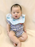 歐孕（OUYUN）新生嬰幼兒口水巾圍嘴a類純棉夏季薄款防吐奶寶寶圍脖圍 粉紅小兔 曬單實(shí)拍圖