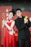 枝己新中式新娘旗袍敬酒服2025新款結(jié)婚訂婚古裝嫁衣出閣服婚紗禮服 S2465(僅女裝) M 曬單實拍圖