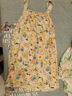 暢印新品風(fēng)睡裙夏季吊帶睡衣綿綢女家居服印花甜美公主可愛(ài)大碼綿綢 1 2XL建議120-140斤 曬單實(shí)拍圖