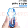 十閃 小天才Z11保護(hù)套兒童電話手表z11男女款保護(hù)殼鋼化膜全包防摔防撞手表膜輕薄TPU 透明 曬單實(shí)拍圖