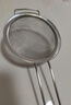 大囍家304不銹鋼漏勺漏網(wǎng)篩密網(wǎng)過(guò)濾網(wǎng)食品級廚房油炸撈面篩笊籬面粉篩 12cm寬耳過(guò)濾勺【3寸特厚款】 曬單實(shí)拍圖
