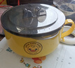 【精致可愛】黃鴨泡面碗不銹鋼飯盒飯碗濾水學(xué)生宿舍方便面碗禮品 小黃鴨1000ML（小面餅） 曬單實(shí)拍圖
