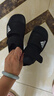 阿迪達斯 （adidas）童鞋露腳趾兒童涼鞋夏季款男童女童魔術(shù)貼軟底小大童沙灘鞋GW0344 GW0344 黑 30.5 碼/12k/腳長(cháng)18cm 曬單實(shí)拍圖