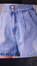 茵曼（INMAN）直筒闊腿牛仔短褲女士夏季新款顯瘦寬松冰氧吧高腰熱褲子 淺藍(lán)色-18322824 29 曬單實拍圖