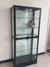 震冉手辦柜展示柜子樂高模型積木玩具擺件防塵柜盲盒收藏樣品玻璃酒柜 【黑色】160×80×40cm雙門四層 3C認(rèn)證防爆玻璃(不含燈） 曬單實拍圖