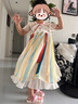 巴拉巴拉女童連衣裙夏裝兒童裙子國風(fēng)漢服襦裙寶寶網(wǎng)紗裙208224111013 曬單實(shí)拍圖