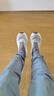 京東京造【Air Foam】厚底緩震夏季透氣新款網(wǎng)面一腳蹬休閑鞋男淺灰色40 曬單實拍圖