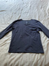 無(wú)印良品（MUJI） 女式 棉厚款 U領(lǐng) 八分袖T恤 FCD76C3A 紫色 XL 165/92A 曬單實(shí)拍圖