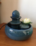 桌面飾品循環(huán)流水?dāng)[件客廳玄關(guān)辦公桌面帶霧轉(zhuǎn)運(yùn)珠流水器生財(cái)禮品 【禮物推薦】藍(lán)色（聚財(cái)流水）大號(hào) 曬單實(shí)拍圖