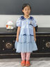 迪士尼兔子警官女童連衣裙2025夏季新款洋氣可愛蛋糕裙公主裙生日禮服裙 藍(lán)色 130 曬單實(shí)拍圖