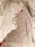 Gap女裝2025夏季新款純棉小熊刺繡抽褶撞色插肩修身短袖T恤765596 灰白色 M (165/84A) 亞洲尺碼 曬單實拍圖