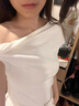 UR2025夏季新款女裝簡約休閑百搭修身短袖T恤UYY450209 本白 M 曬單實拍圖