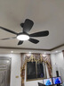 格蘭路北歐餐廳吊扇燈客廳家用電扇燈吊燈二合一一體吸頂電風(fēng)扇燈扇飯廳 咖啡色6葉 變頻6檔52寸遙控 曬單實(shí)拍圖