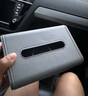稻草熊車載紙巾盒汽車抽紙袋車內(nèi)用坐式遮陽板扶手箱多功能收納盒餐巾盒 典雅灰【一抽到底+彈簧】 曬單實拍圖