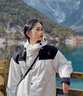 啄木鳥(niǎo)沖鋒衣男女夏季新款戶外登山防水防風(fēng)休閑工裝夾克三合一春秋外套 2366白色【單外套+送墨鏡】 XL 【建議體重135-150斤】 曬單實(shí)拍圖
