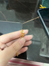 周六福七夕禮物  黃金耳飾女款足金金花花朵耳釘迎春花 計價(jià) 1.78g 曬單實(shí)拍圖