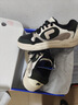斐樂(lè )（FILA） FUSION斐樂(lè )潮牌BANK DX男鞋場(chǎng)下滑板鞋新款時(shí)尚厚底鞋 豆腐白/黑-TB 39 曬單實(shí)拍圖