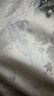 三彩【落櫻浮影】2025春季新款新中式連衣裙提花A字裙長裙C 湖水藍(lán) M 160/84A 曬單實拍圖