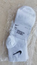 耐克（NIKE）男襪女襪 25新款訓(xùn)練透氣短襪快干柔軟休閑跑步健身運動nike襪子 熱推/簡約經(jīng)典白色/三雙裝 L/26-28厘米/42-46碼 曬單實拍圖