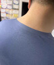 莫代爾男士莫代爾秋衣薄款無痕保暖內(nèi)衣上衣圓領(lǐng)內(nèi)搭打底衫 圓領(lǐng)上衣-黑色 2XL 【建議體重140-160斤】 曬單實(shí)拍圖