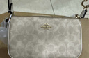 蔻馳（COACH）【官方授權(quán)店】coach女士經(jīng)典老花拿鐵色腋下單肩包斜挎送女友 CW323SVPWH淺卡其豆沙粉 曬單實拍圖