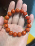 石玥珠寶精品12-13mm涼山南紅瑪瑙手串本命年轉(zhuǎn)運珠手鏈男女士款禮物 曬單實拍圖