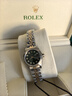 【二手99新】勞力士（ROLEX）女表日志系列69173自動(dòng)機(jī)械腕表18K黃金 精鋼 內(nèi)鉆刻后鉆狗牙 綠盤大鉆-表徑26mm 曬單實(shí)拍圖