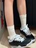 AJNIKER莆田純?cè)信珹IR JORDAN4 RM男女百搭運(yùn)動(dòng)板聯(lián)名復(fù)古低幫籃球鞋 白黑色 39 標(biāo)準(zhǔn)尺碼 莆田純?cè)?曬單實(shí)拍圖