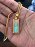 金水堂唐卡吊墜扎基拉姆黃財(cái)神五爺唐卡吊墜藏式唐卡財(cái)神項(xiàng)鏈 扎基拉姆前世今生款 曬單實(shí)拍圖