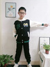 G.DUCKKIDS童裝男童秋裝套裝兒童衣服男大童春秋季連帽棒球服外套運(yùn)動(dòng)裝男孩 黑色 170尺碼15~16歲【160-170cm】 曬單實(shí)拍圖
