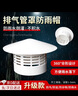 曇蓓漫排氣管罩防雨帽pvc透氣帽屋頂排氣罩110管帽管道風(fēng)口排煙罩擋雨罩 PVC排氣管罩白色帽【110型】 【新款防鳥防鼠】耐腐蝕 曬單實(shí)拍圖