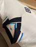 茵寶（Umbro）短袖Polo衫吸濕速干復古英倫足球球衣運動(dòng)上衣翻領(lǐng)T恤衫 雪花白 L 曬單實(shí)拍圖