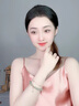 迪后（Dirholl）輕奢侈品銀和田玉手鏈女士手串手鐲情人節生日禮物送女友老婆 品牌金枝玉葉雙層手鏈 曬單實(shí)拍圖
